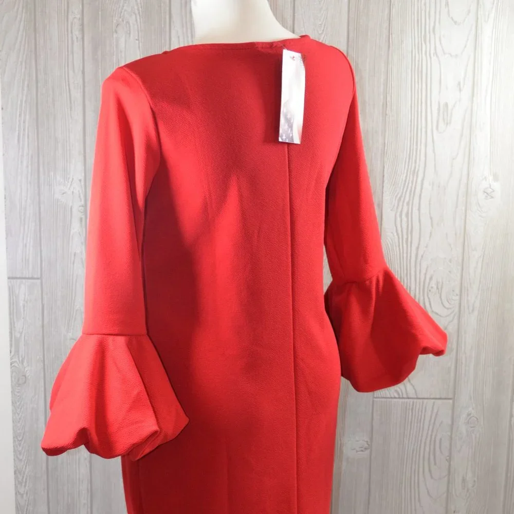 NWT Ella Samani Stretch Red Dress Designer PLUS SIZE 2X 3X - Picture 9 of 13
